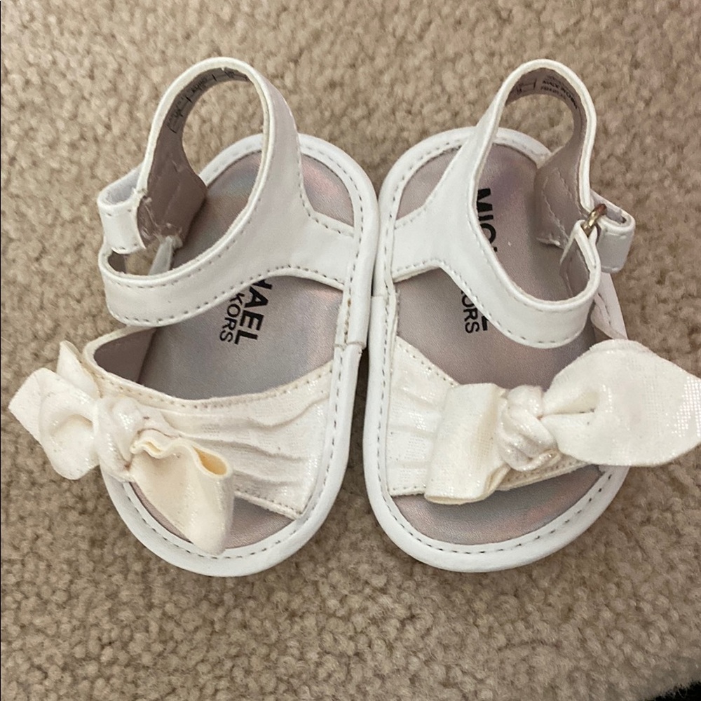 Michael Kors White Kids Sandals